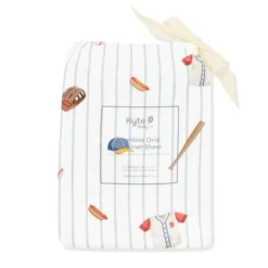 Oval Bassinet Sheet in Home Run