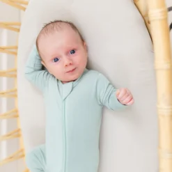 Oval Bassinet Sheet in Oat