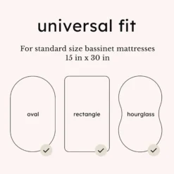 Oval Bassinet Sheet in Oat