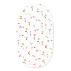 Oval Bassinet Sheet in Tulip