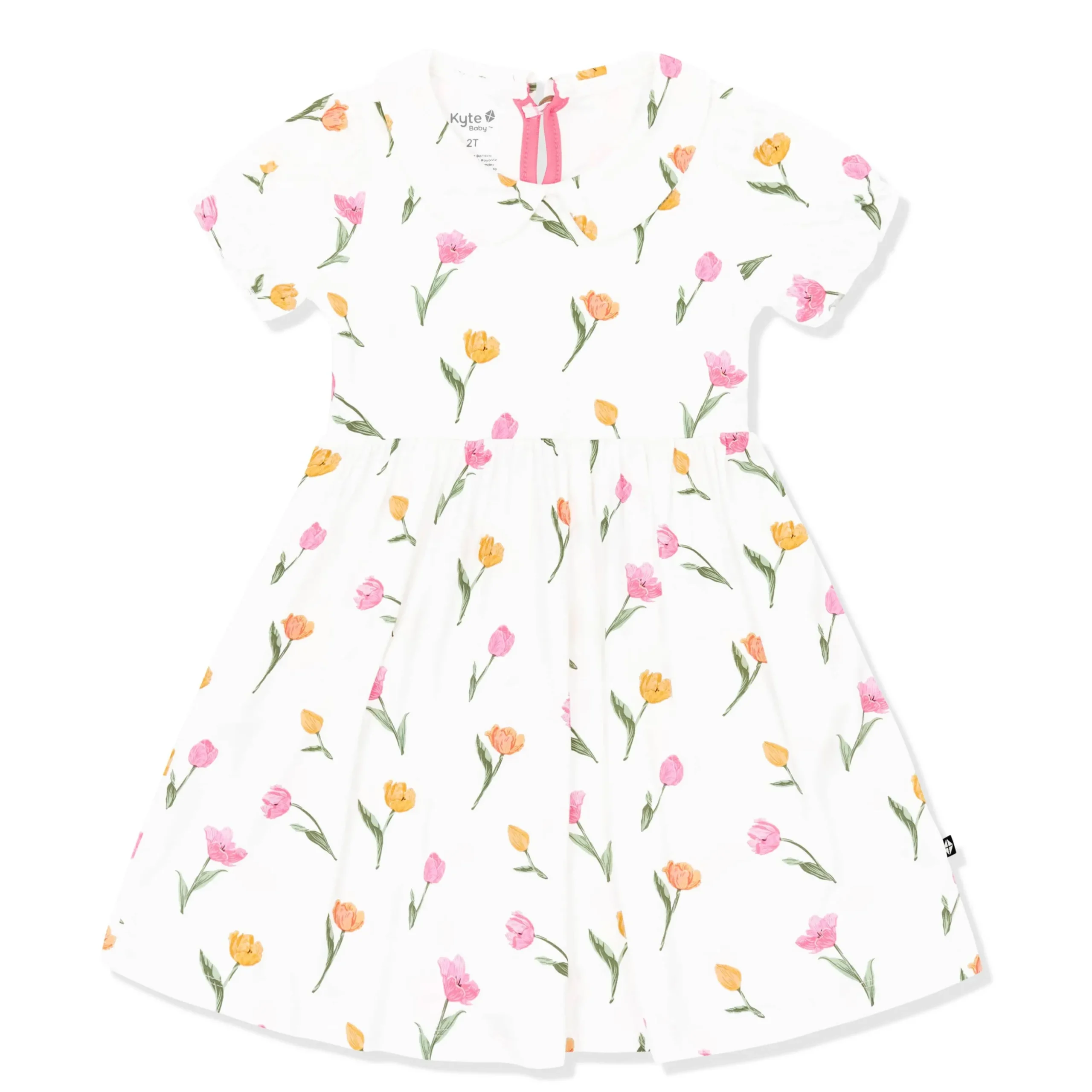 Peter Pan Collar Dress in Tulip