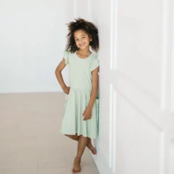 Pocket Dress in Basil