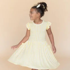 Pocket Dress in Gingham Chamomile