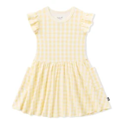 Pocket Dress in Gingham Chamomile