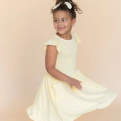 Pocket Dress in Gingham Chamomile