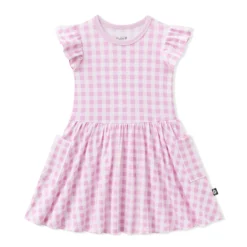 Pocket Dress in Gingham Thistle