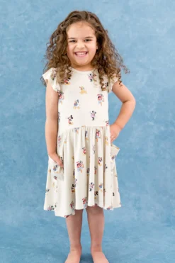 Pocket Dress in Mickey Mouse and Friends