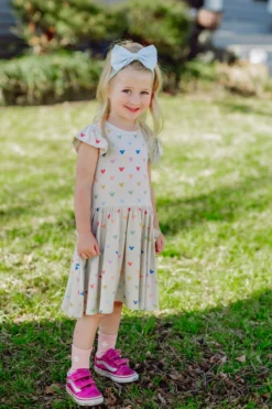 Pocket Dress in Pastel Mickey Mouse
