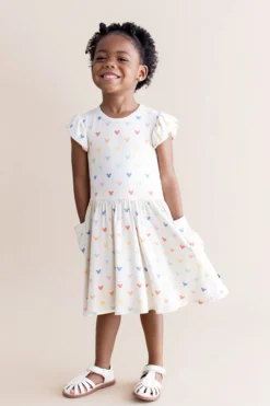 Pocket Dress in Pastel Mickey Mouse