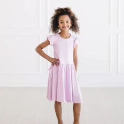 Pocket Dress in Thistle