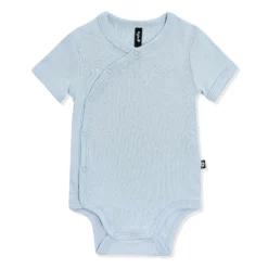 Pointelle Kimono Bodysuit in Breeze
