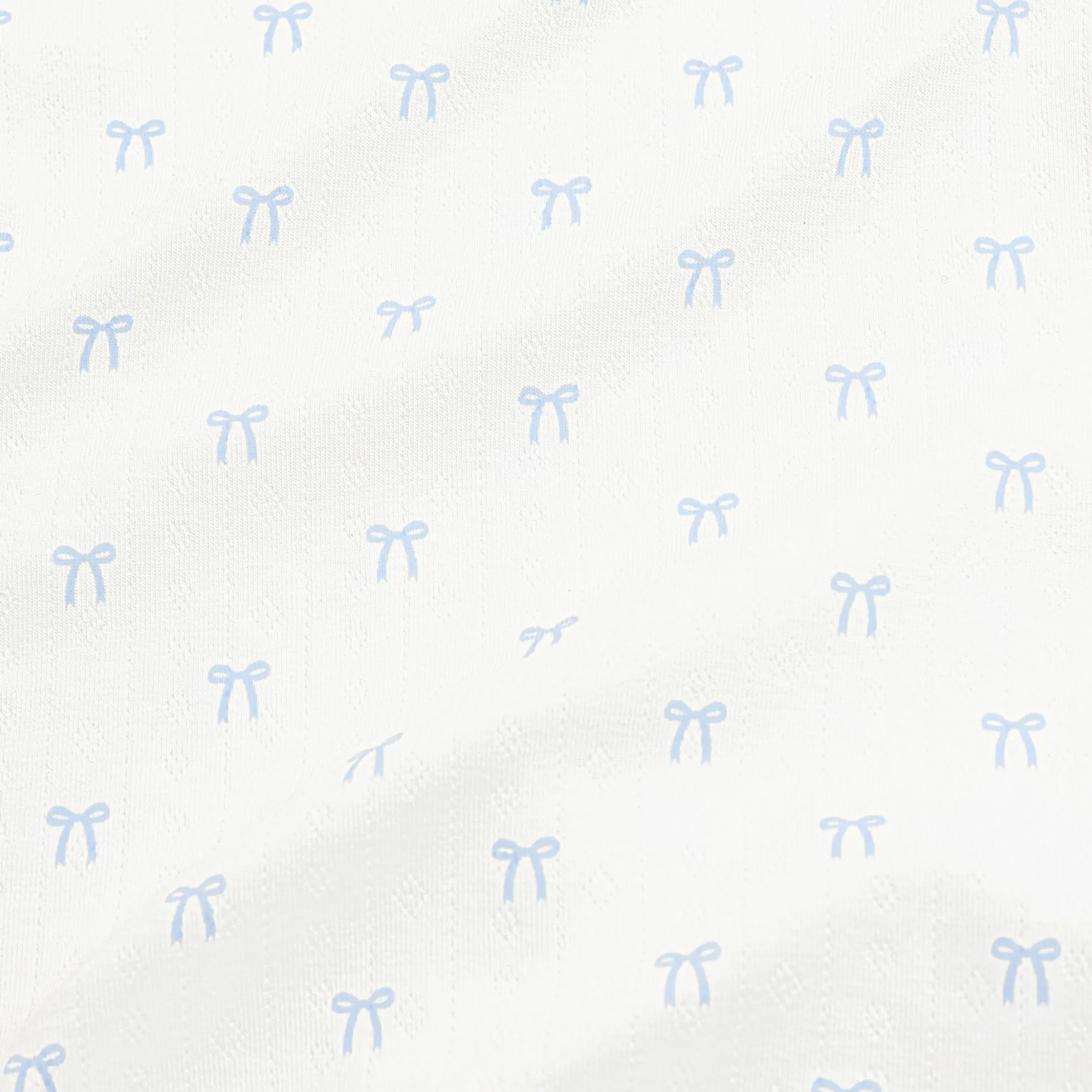 Pointelle Kimono Bodysuit in Sweet Blue Bow
