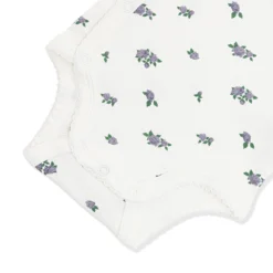 Pointelle Kimono Bodysuit in Spray Rose