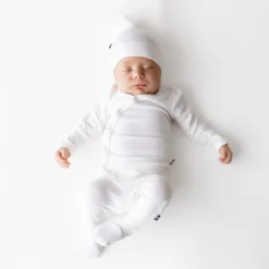 Pointelle Take Me Home Set with Cap in Cloud