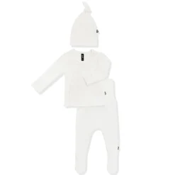 Pointelle Take Me Home Set with Cap in Cloud