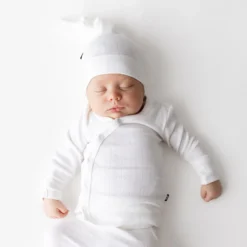 Pointelle Take Me Home Set with Cap in Cloud