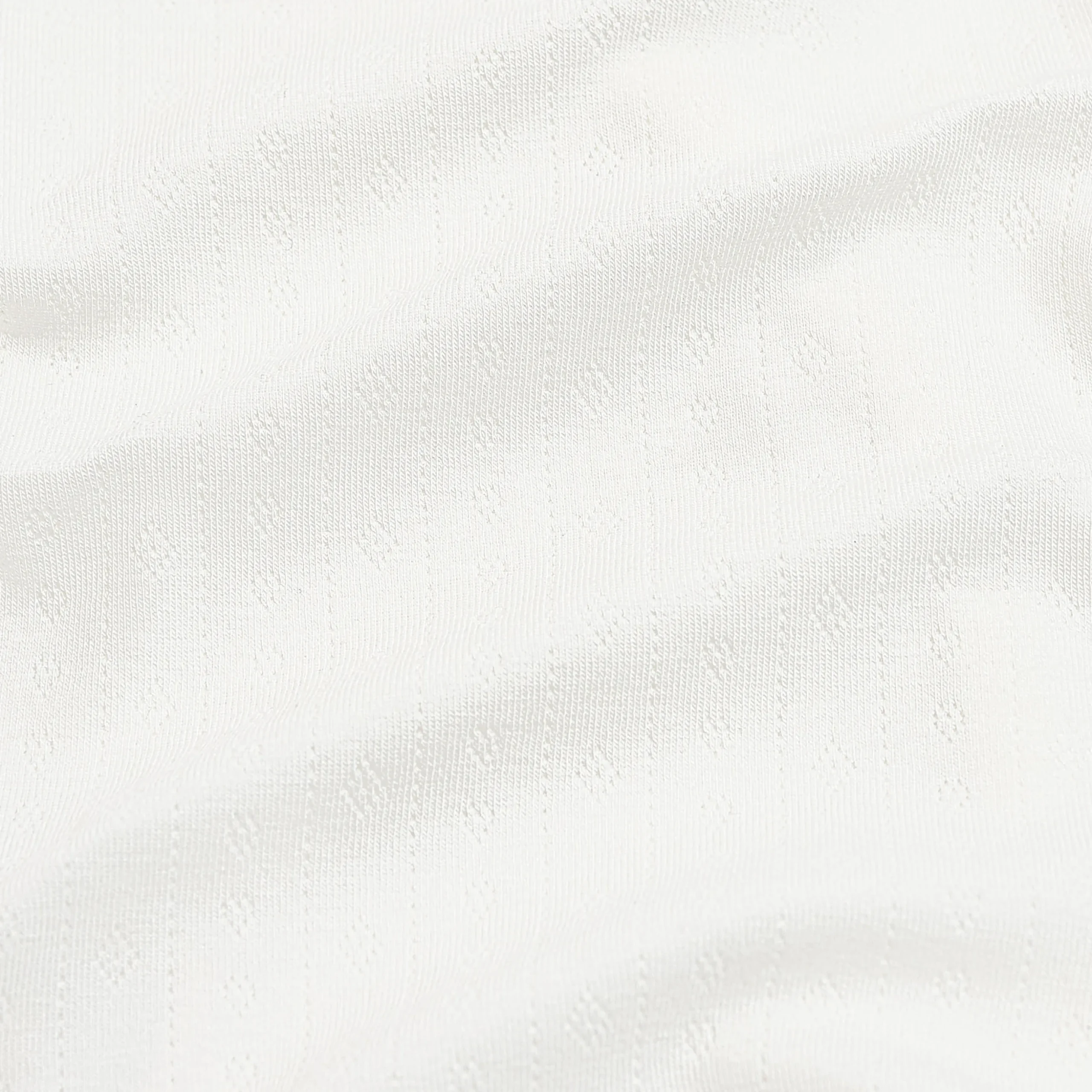 Pointelle Zippered Footie in Cloud