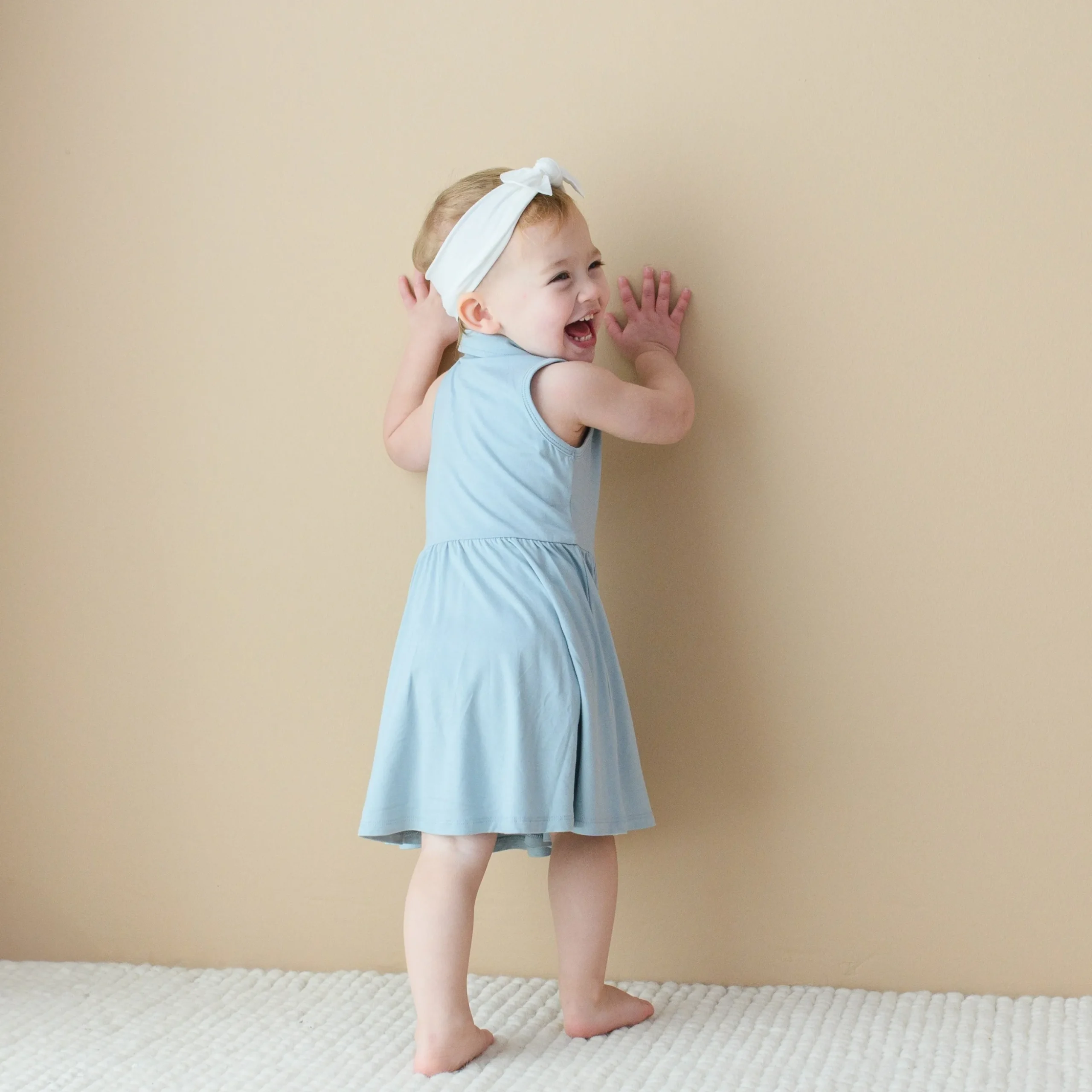 Polo Bodysuit Dress in Fog