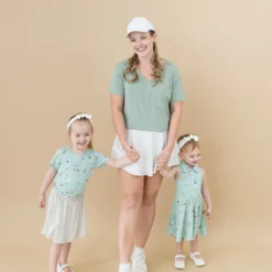 Polo Bodysuit Dress in Golf