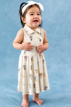 Polo Bodysuit Dress in Mickey Mouse and Friends