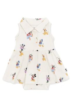 Polo Bodysuit Dress in Mickey Mouse and Friends