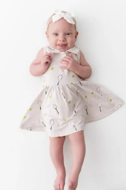 Polo Bodysuit Dress in Tennis