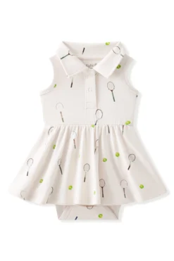 Polo Bodysuit Dress in Tennis