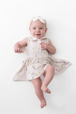 Polo Bodysuit Dress in Tennis