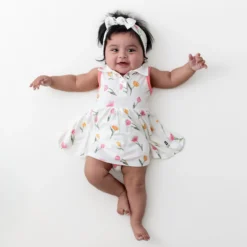 Polo Bodysuit Dress in Tulip