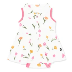 Polo Bodysuit Dress in Tulip
