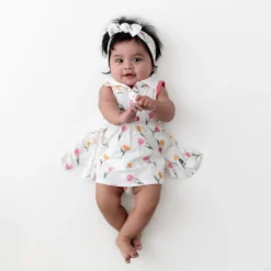 Polo Bodysuit Dress in Tulip