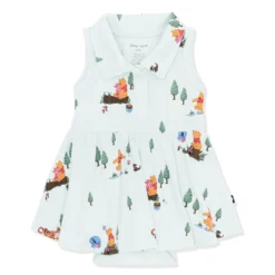 Polo Bodysuit Dress in Winnie the Pooh Hundred Acre Wood