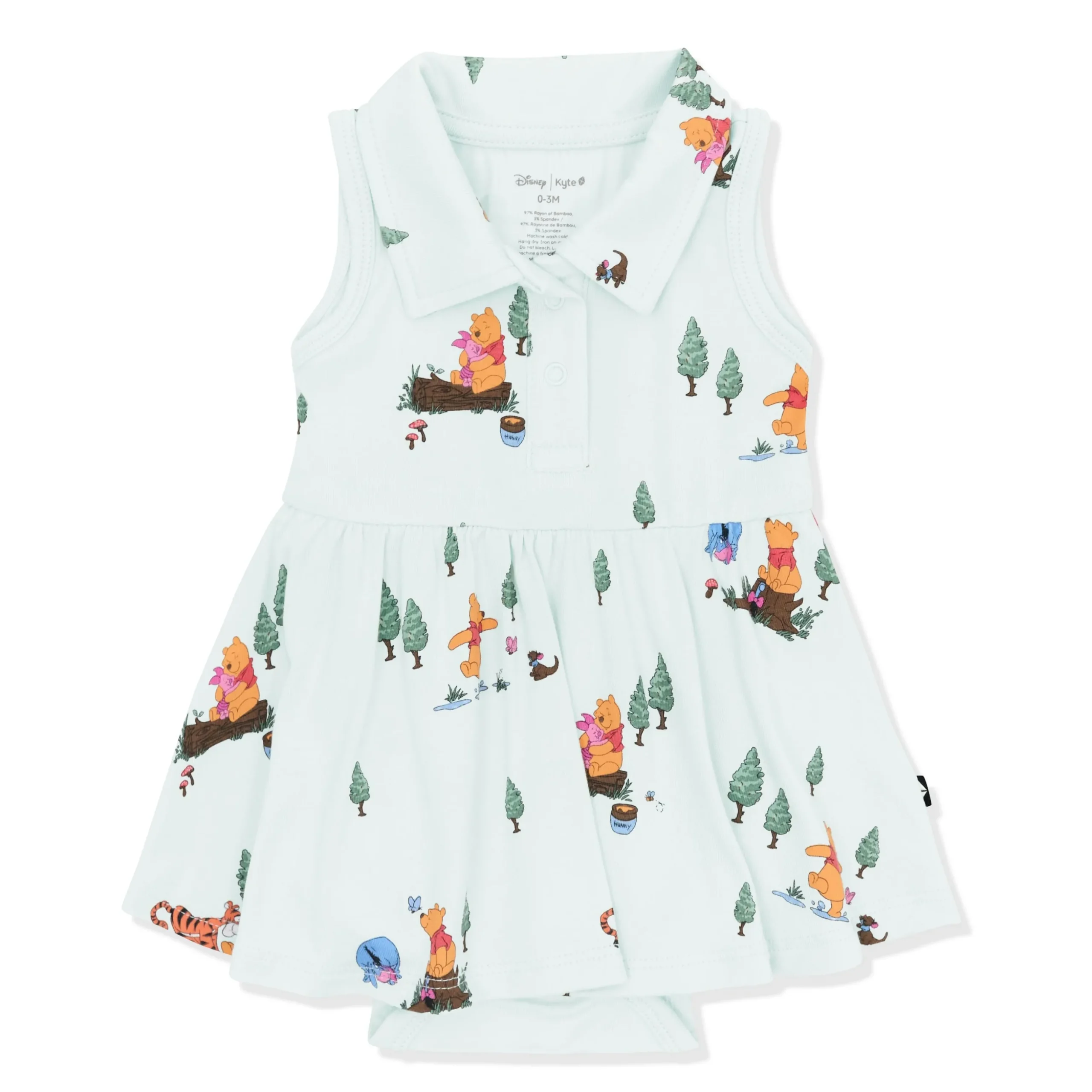 Polo Bodysuit Dress in Winnie the Pooh Hundred Acre Wood