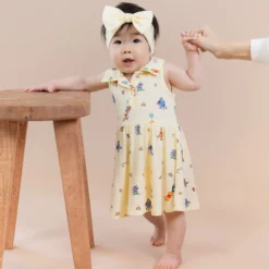 Polo Bodysuit Dress in Winnie the Pooh Celebration