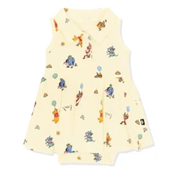 Polo Bodysuit Dress in Winnie the Pooh Celebration