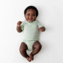 Polo Bodysuit in Basil