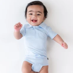 Polo Bodysuit in Breeze