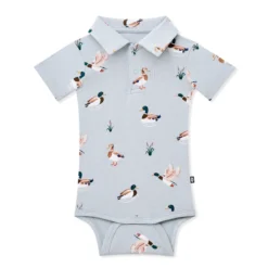 Polo Bodysuit in Mallard Duck