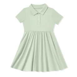 Polo Dress in Basil