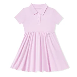 Polo Dress in Thistle
