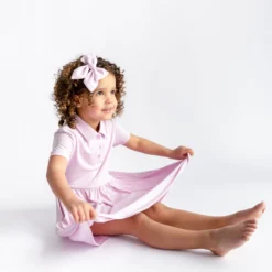 Polo Dress in Thistle