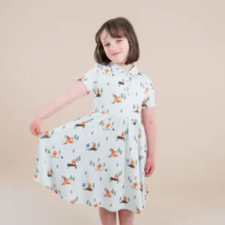 Polo Dress in Winnie the Pooh Hundred Acre Wood