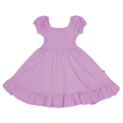 Puff Sleeve Twirl Dress in Poi