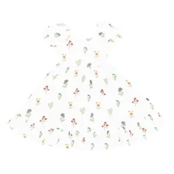 Puff Sleeve Twirl Dress in Wildflower
