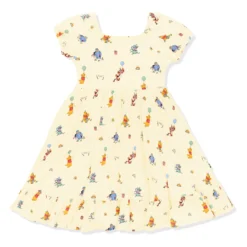 Puff Sleeve Twirl Dress in Winnie the Pooh Celebration