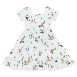 Puff Sleeve Twirl Dress in Winnie the Pooh Hundred Acre Wood