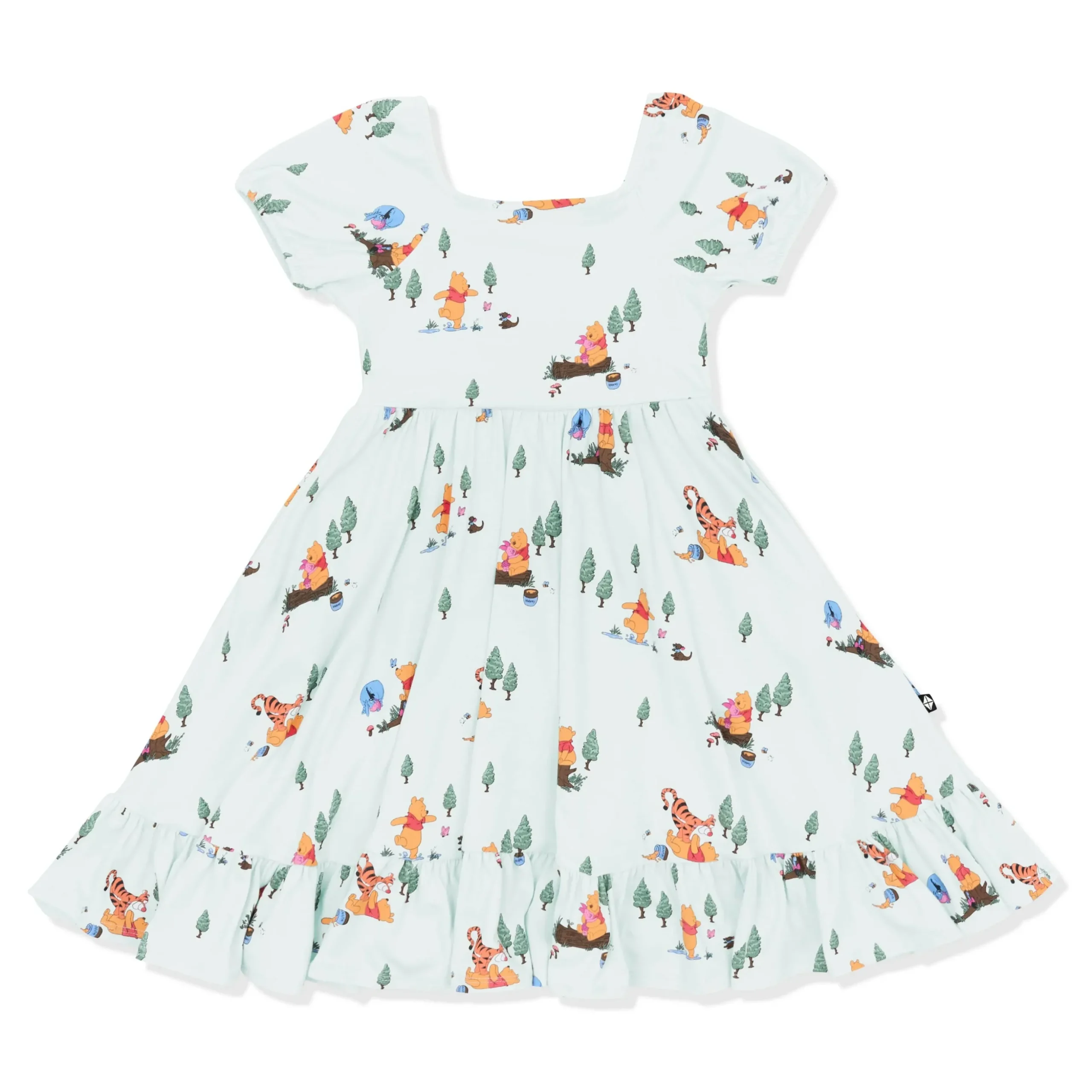 Puff Sleeve Twirl Dress in Winnie the Pooh Hundred Acre Wood