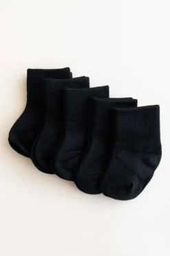 Quarter Socks Combo 5-Pack in Midnight