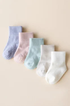 Quarter Socks Combo 5-Pack in Pastel