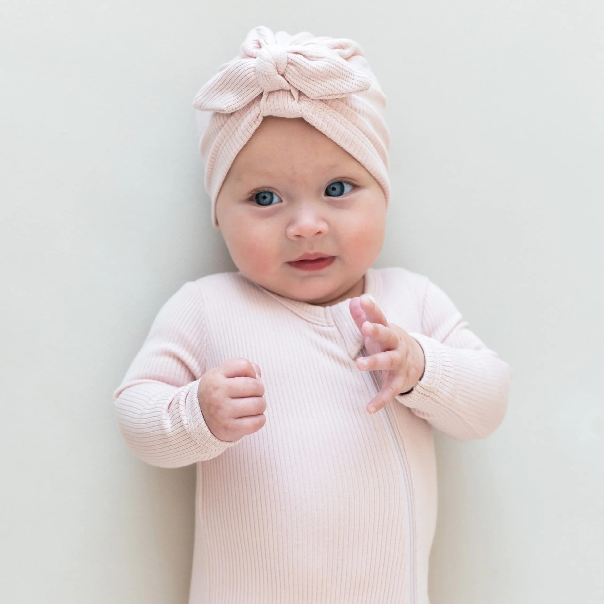 Ribbed Headwrap in Blush